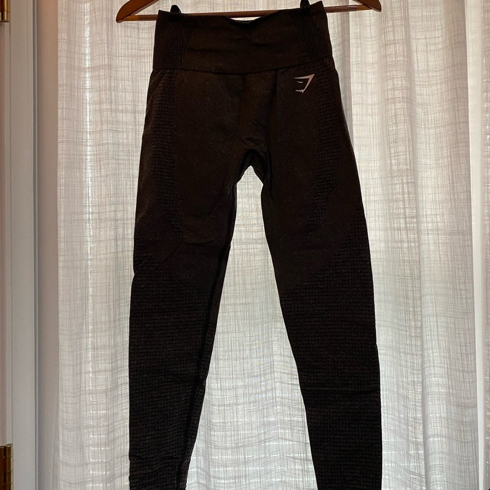NWOT Gymshark vital seamless 2.0 leggings black marl
